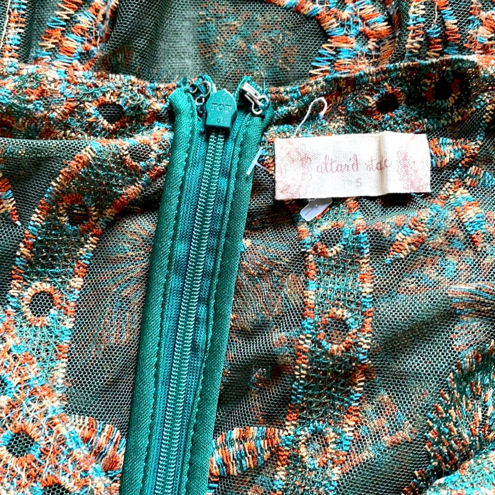 Maxi boho embroidered dress